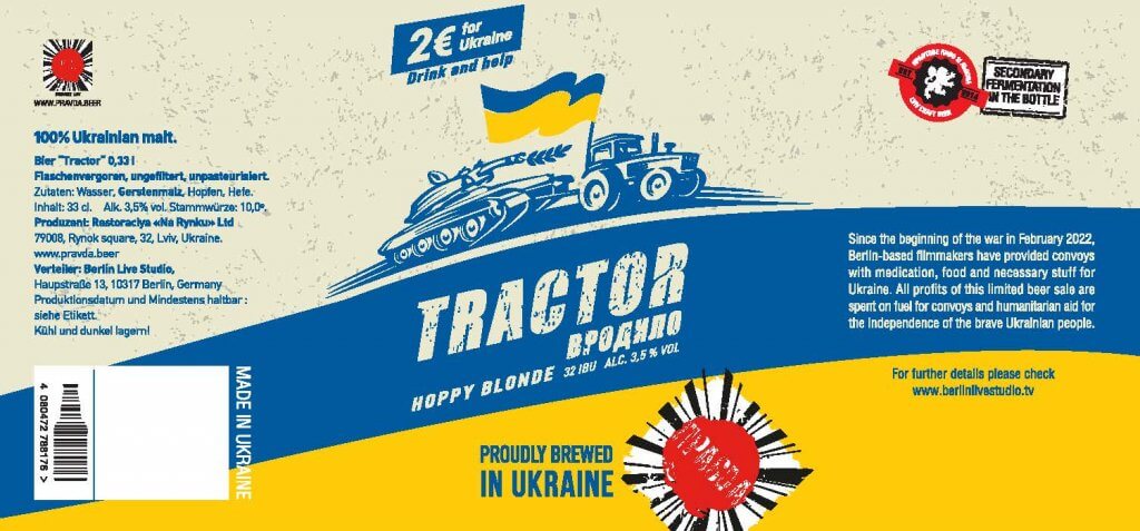 tractor ukrainsches Bier